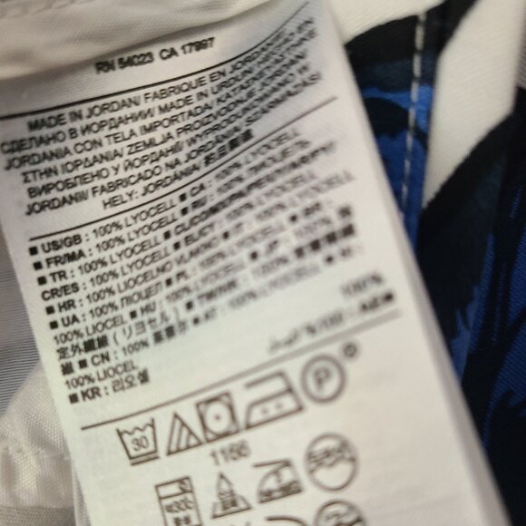 Banana Republic Women’s Floral Blue Print Cropped Pants Size 10 - Picture 7 of 7